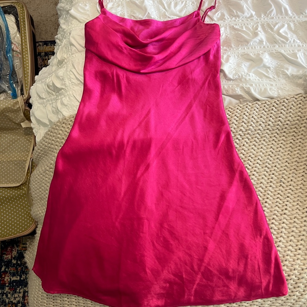 Elegant Pink Slip Dress
